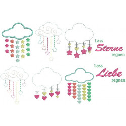 Stickserie - Lass Liebe regnen